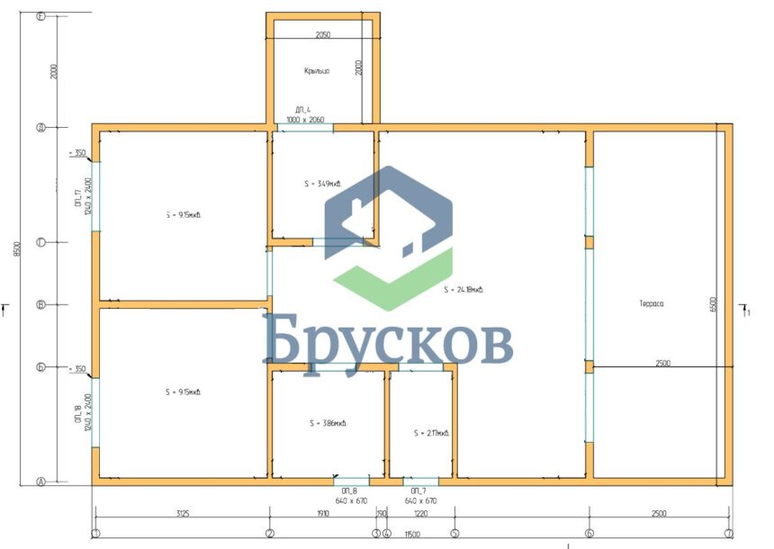 деревянный деревенский дом
